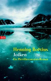 Cover of: Joiken. Ein Piet- Hieronymus- Roman.