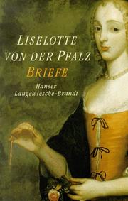 Cover of: Liselotte von der Pfalz. Briefe.