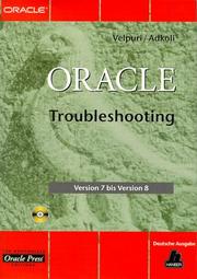 Cover of: Oracle Troubleshooting. Version 7 bis Version 8.
