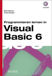 Cover of: Programmieren lernen in Visual Basic 6.