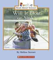 Will it float or sink? by Melissa Stewart