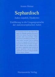 Cover of: Sephardisch. Judeo-espagnol, Djudezmo.