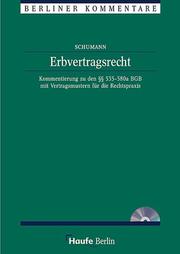 Cover of: Erbvertragsrecht.