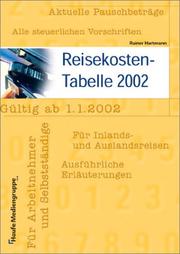 Cover of: Reisekosten- Tabelle 2002.