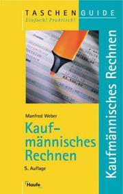 Cover of: Kaufmännisches Rechnen.