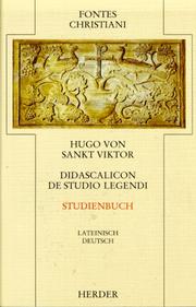 Cover of: Fontes Christiani, 2. Folge, 25 Bde., Kt, Bd.27, Studienbuch