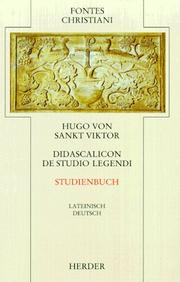 Cover of: Fontes Christiani, 2. Folge, 25 Bde., Ln, Bd.27, Studienbuch