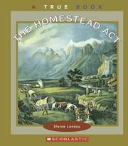 Cover of: The Homestead Act