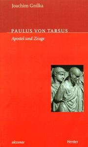 Cover of: Paulus von Tarsus. Apostel und Zeuge.