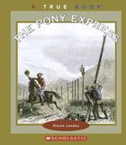 Cover of: The Pony express: a true book