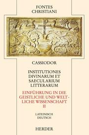 Cover of: Fontes Christiani, 2. Folge, 25 Bde., Ln, Bd.39/2, Einführung in die geistliche und weltliche Wissenschaft