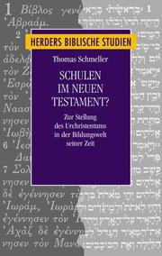 Cover of: Schulen im Neuen Testament?