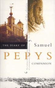 Cover of: The Diary of Samuel Pepys: Companion (Diary of Samuel Pepys, Vol 10)