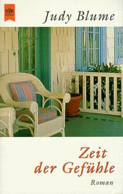 Cover of: Zeit der Gefühle by Judy Blume