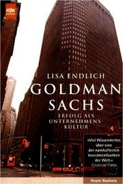 Cover of: Goldman Sachs. Erfolg als Unternehmenskultur.