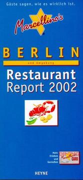 Cover of: Marcellino's Restaurant-Report, Berlin und Umgebung 2002