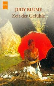Cover of: Zeit der Gefühle. by Judy Blume