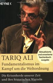 Cover of: Fundamentalismus im Kampf um die Weltordnung. by Tariq Ali