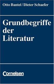 Cover of: Grundbegriffe der Literatur. (Lernmaterialien)