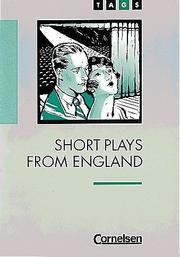 Cover of: TAGS, Short Plays from England by Heinz Kosok