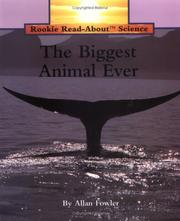 Cover of: The Biggest Animal Ever (Rookie Read-About Science)