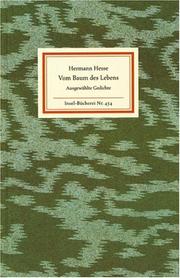 Cover of: Vom Baum des Lebens. Ausgewählte Gedichte. by Hermann Hesse