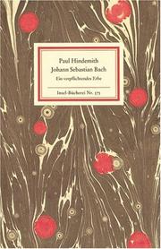 Johann Sebastian Bach by Paul Hindemith