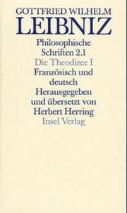 Cover of: Die Theodizce Von Der Guie Gottes Der Freiheit Des Menschen UN Dem Ursprung Des Ubels