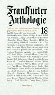 Cover of: Frankfurter Anthologie, Bd.18