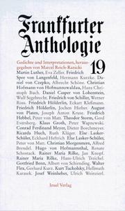 Cover of: Frankfurter Anthologie, Bd.19