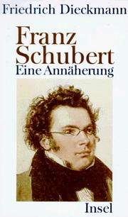 Cover of: Franz Schubert. Eine Annäherung.