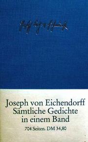 Cover of: Sämtliche Gedichte und Versepen.