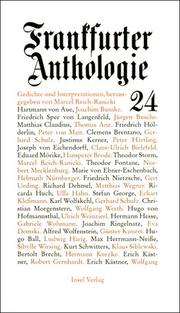Cover of: Frankfurter Anthologie, Bd.24