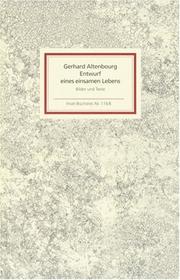 Cover of: Entwurf eines einsamen Lebens. Bilder und Texte.