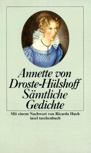 Cover of: Sämtliche Gedichte.