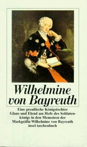 Cover of: Eine preußische Königstochter. by Wilhelmine von Bayreuth, Ingeborg Weber-Kellermann, Adolph von Menzel
