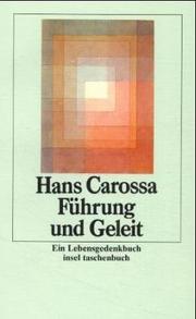 Cover of: Führung und Geleit. Ein Lebensgedenkbuch.