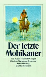 Cover of: Der letzte Mohikaner. by James Fenimore Cooper, O. C. Darley