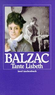 Cover of: Tante Lisbeth. by Honoré de Balzac