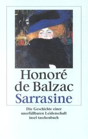 Cover of: Sarrasine by Honoré de Balzac