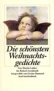 Cover of: Die schönsten Weihnachtsgedichte.