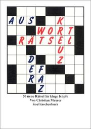 Cover of: Kreuzworträtsel. 50 neue Rätsel für kluge Köpfe.