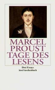 Tage des Lesens. Drei Essays