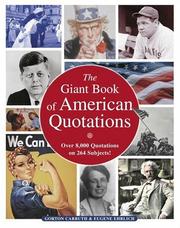 The giant book of American quotations by Gorton Carruth, Eugene Ehrlich