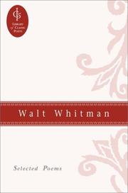 Cover of: Walt Whitman by Walt Whitman