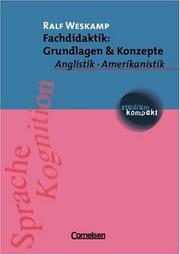 Cover of: Fachdidaktik: Grundlagen und Konzeptionen.