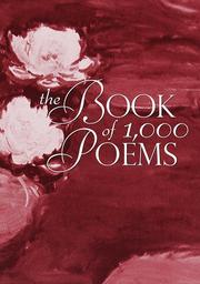 Cover of: The Book of 1,000 poems.