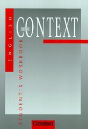 Cover of: English in Context, Student's Workbook