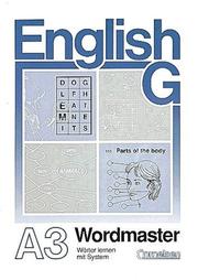 Cover of: English G, Ausgabe A, Zu Band 3 Wordmaster