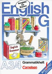 Cover of: English G, Ausgabe A für Bayern, Zu Band 3/4 Grammatikheft